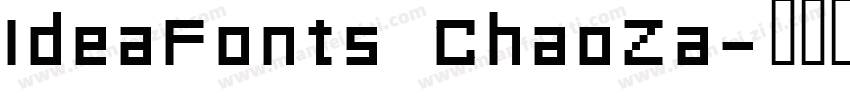 IdeaFonts ChaoZa字体转换
